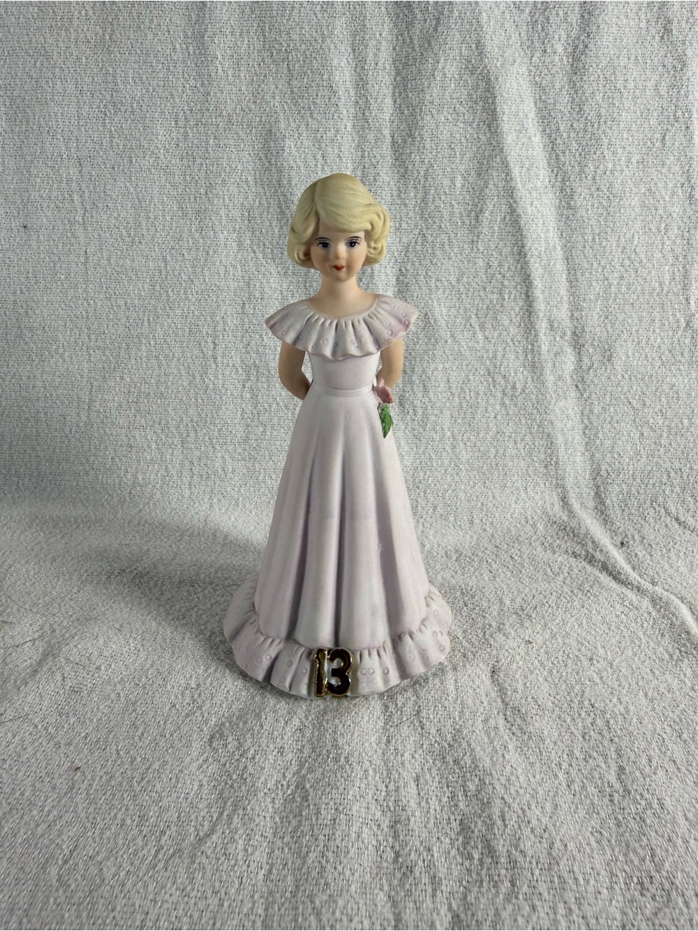 Vintage Enesco Growing Up Birthday Girls 13 Year Old Porcelain Figurine